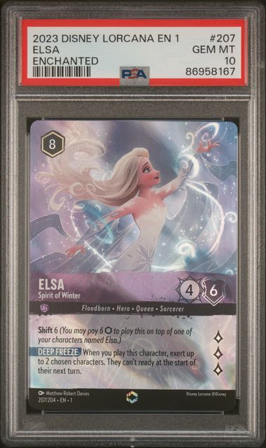 lorcana frozen cards 2023 Disney Lorcana Elsa Enchanted PSA 10 – Impact Sports Cards