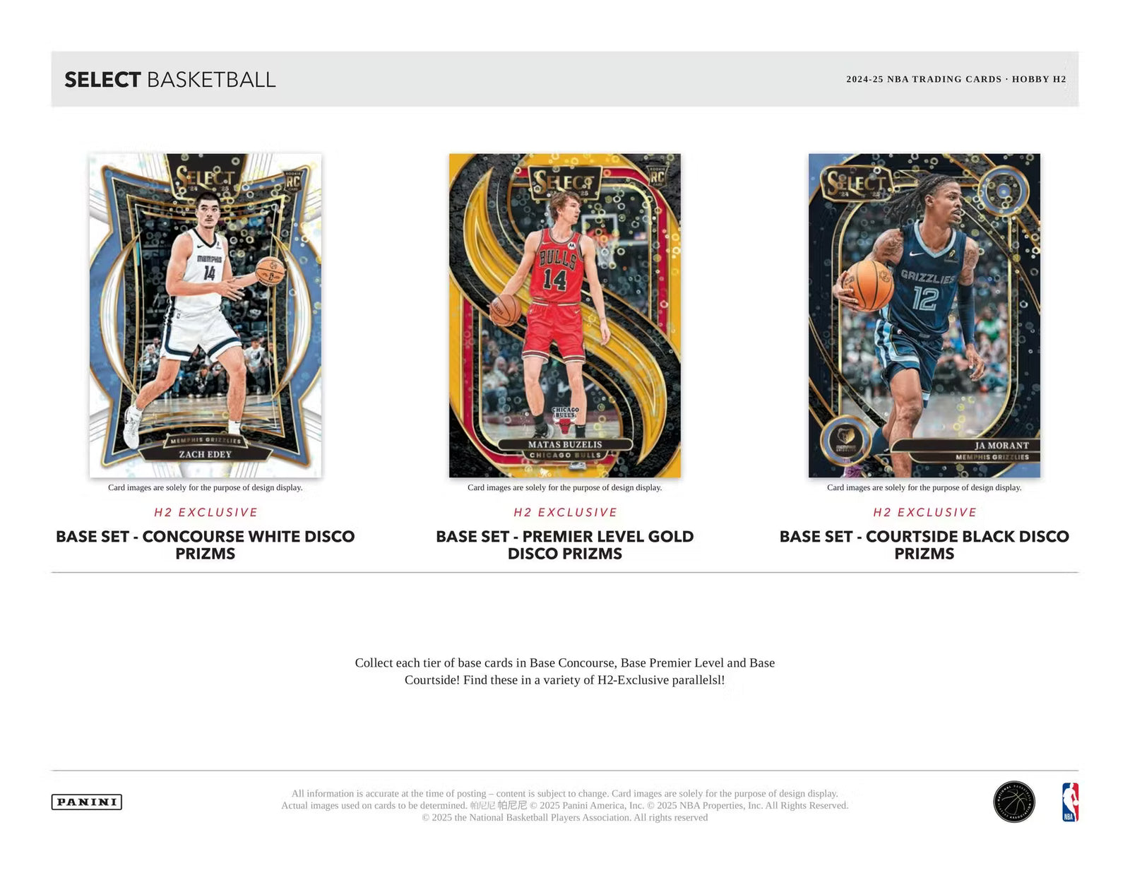 2024-25 Panini Select Basketball H2 Hybrid Hobby Box