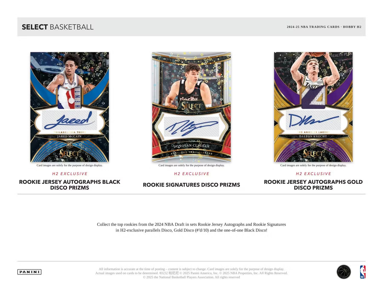 2024-25 Panini Select Basketball H2 Hybrid Hobby Box
