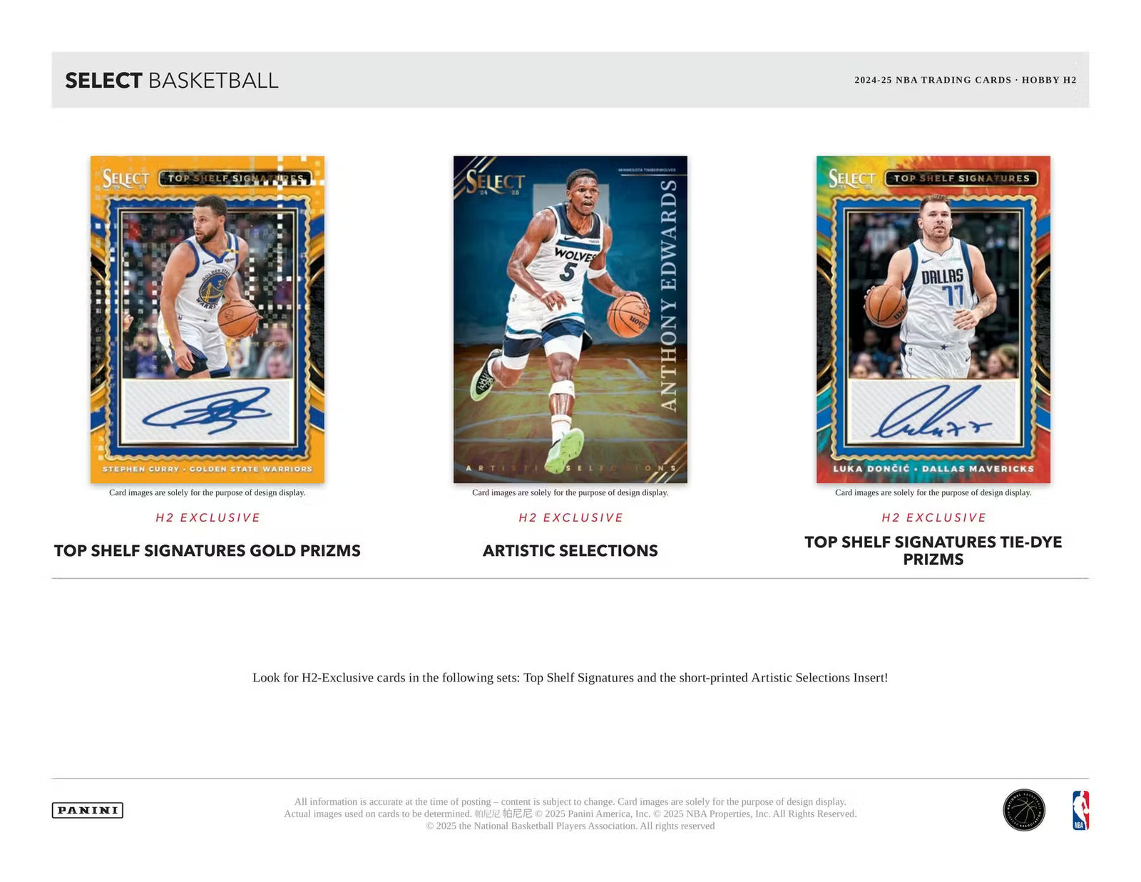 2024-25 Panini Select Basketball H2 Hybrid Hobby Box