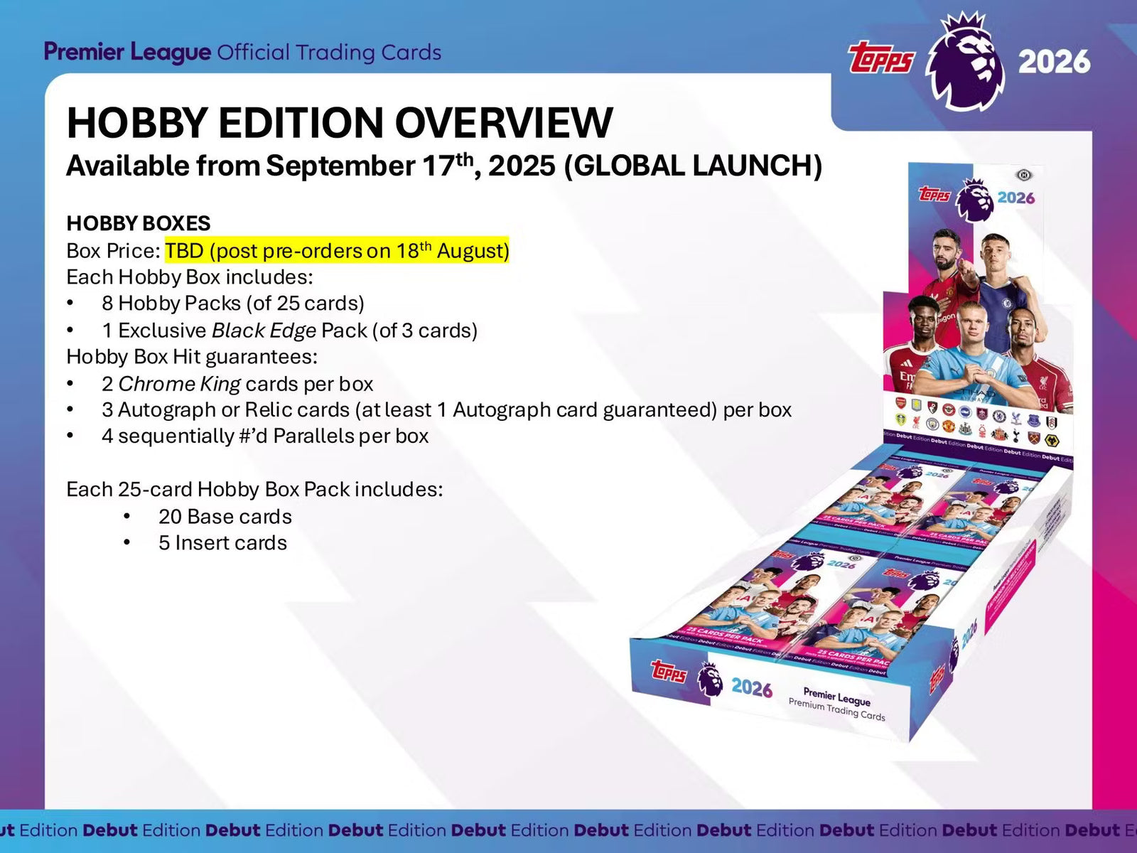 2025-26 Topps Premier League EPL Soccer Hobby Box