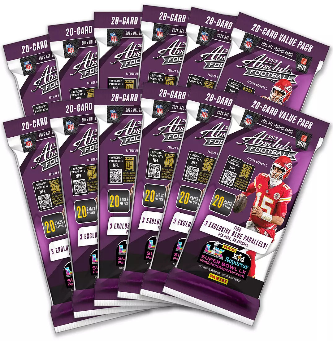 2025 Panini Absolute NFL Football Cello Fat Pack Box