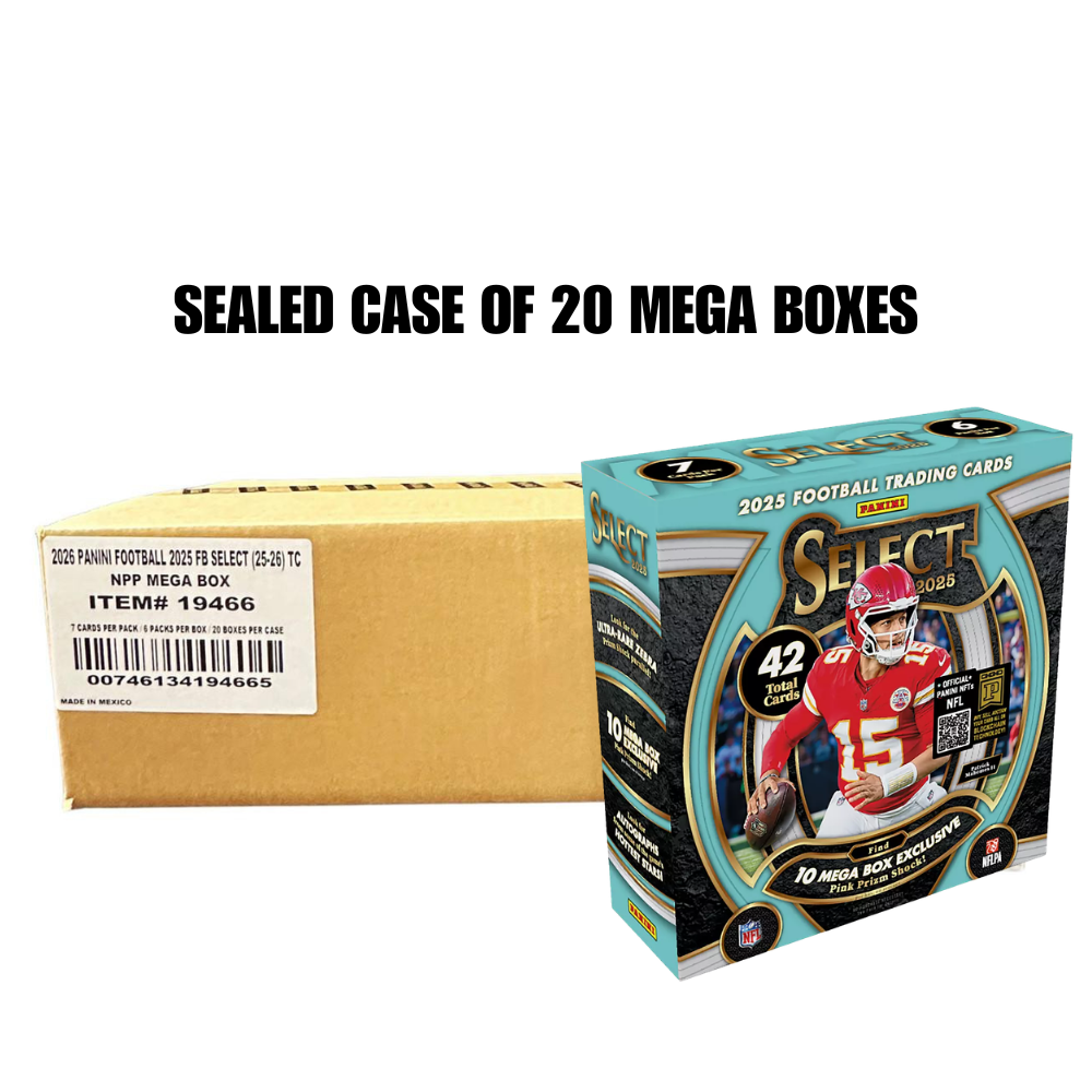 2025 Panini Select Football Mega 20-Box Case
