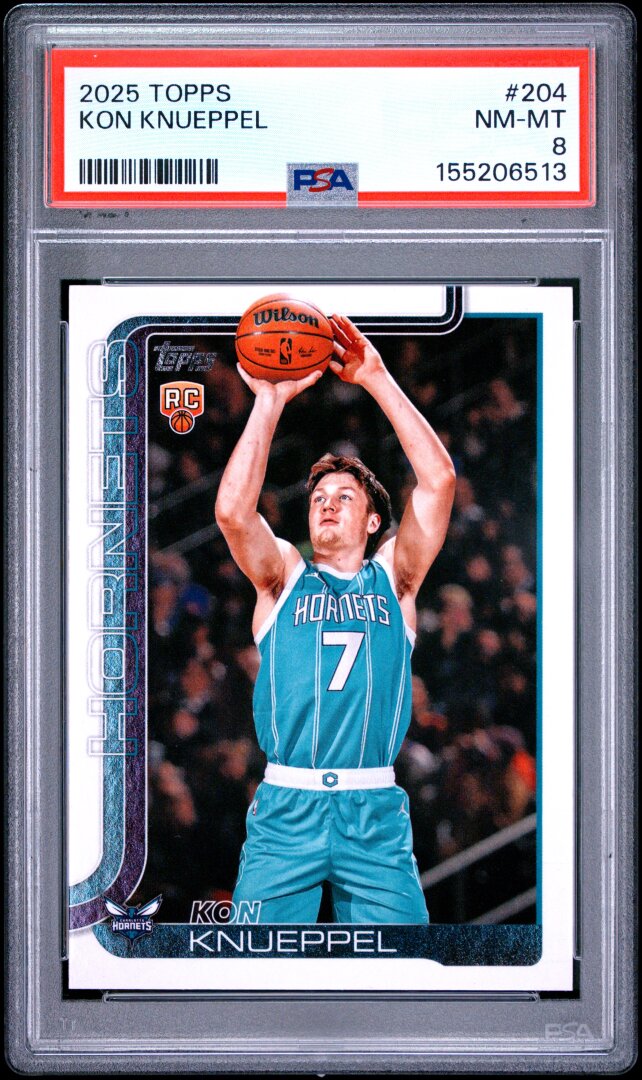 2025 Topps Kon Knueppel RC PSA 8 #204