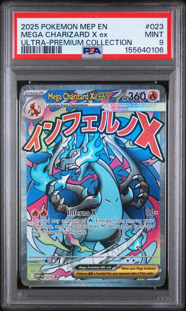 2025 Pokemon Mega Charizard X Ex Ultra-premium Collection PSA 9 #023