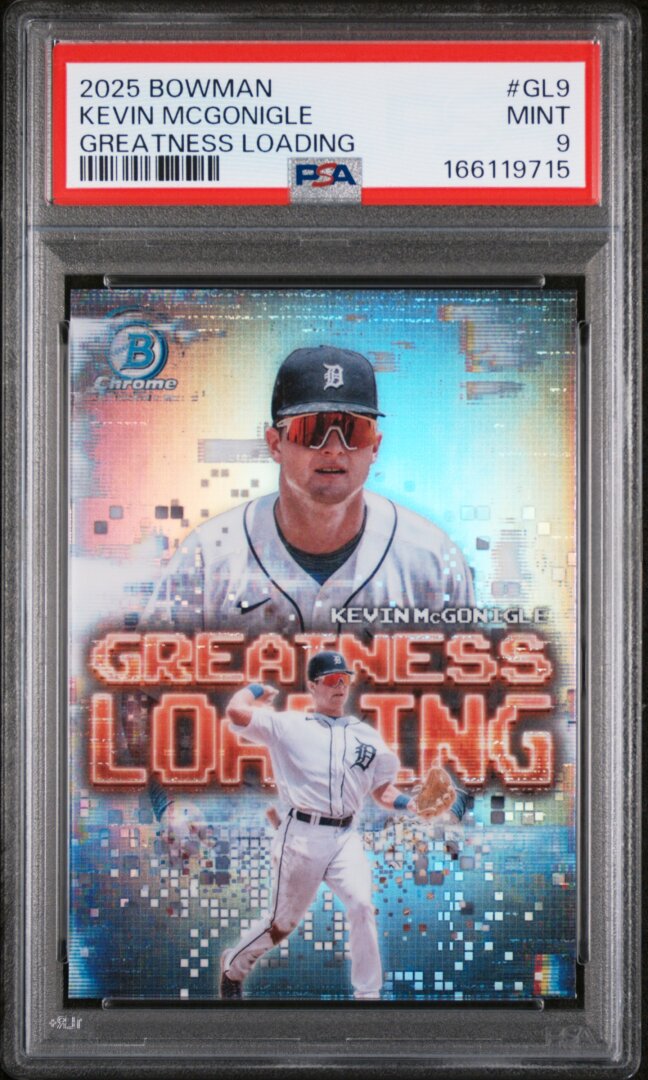 2025 Bowman #GL9 Greatness Loading Kevin Mcgonigle PSA 9