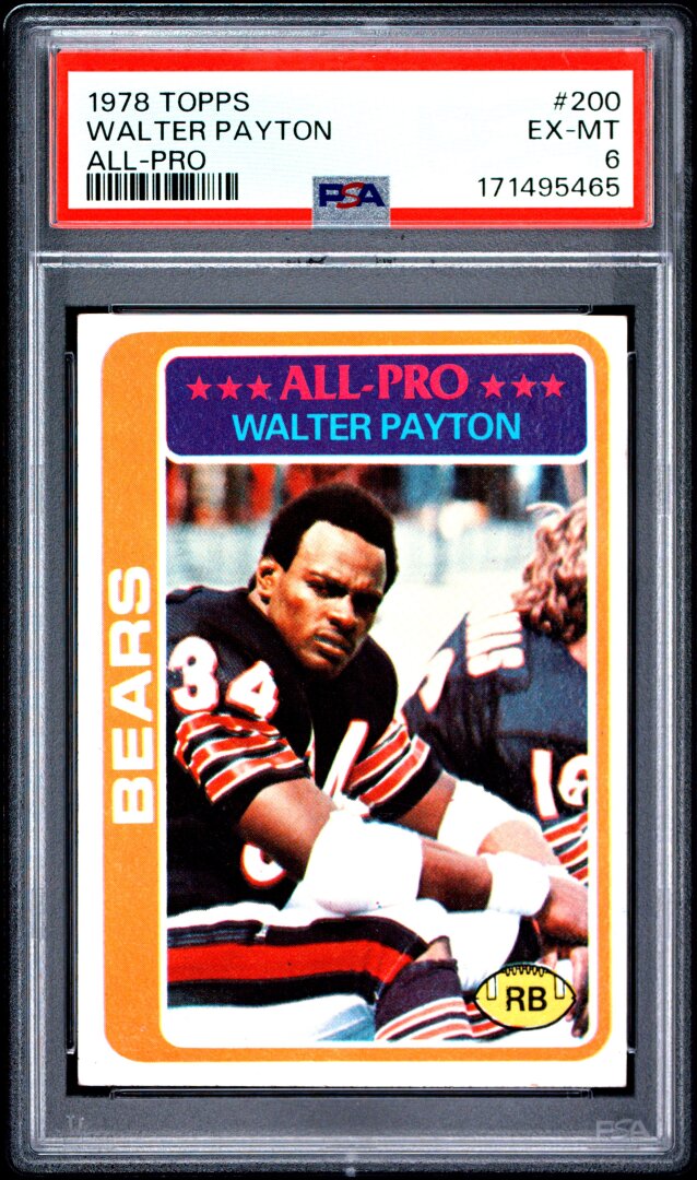 1978 Topps Walter Payton All-pro PSA 6 #200