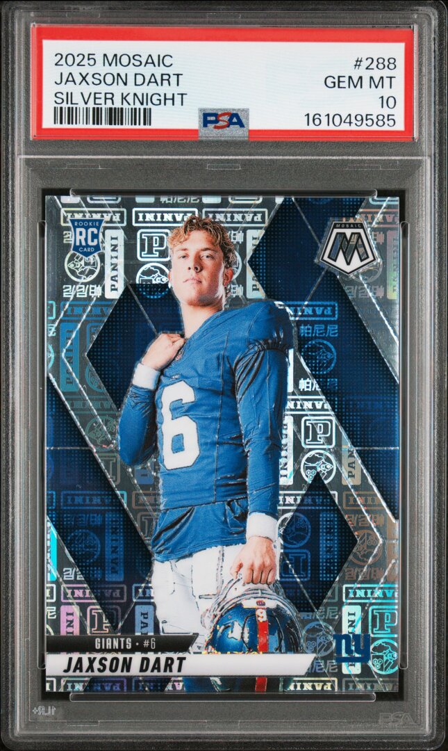 2025 Panini Mosaic Jaxson Dart Silver Knight PSA 10 #288