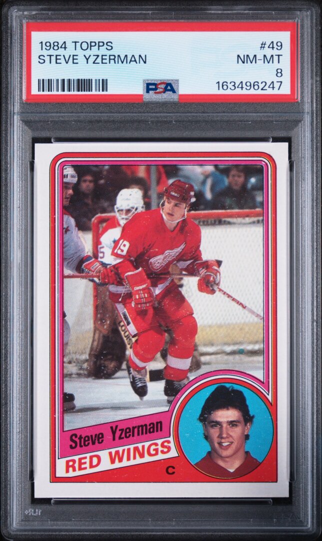 1984 Topps Steve Yzerman RC PSA 8 #49
