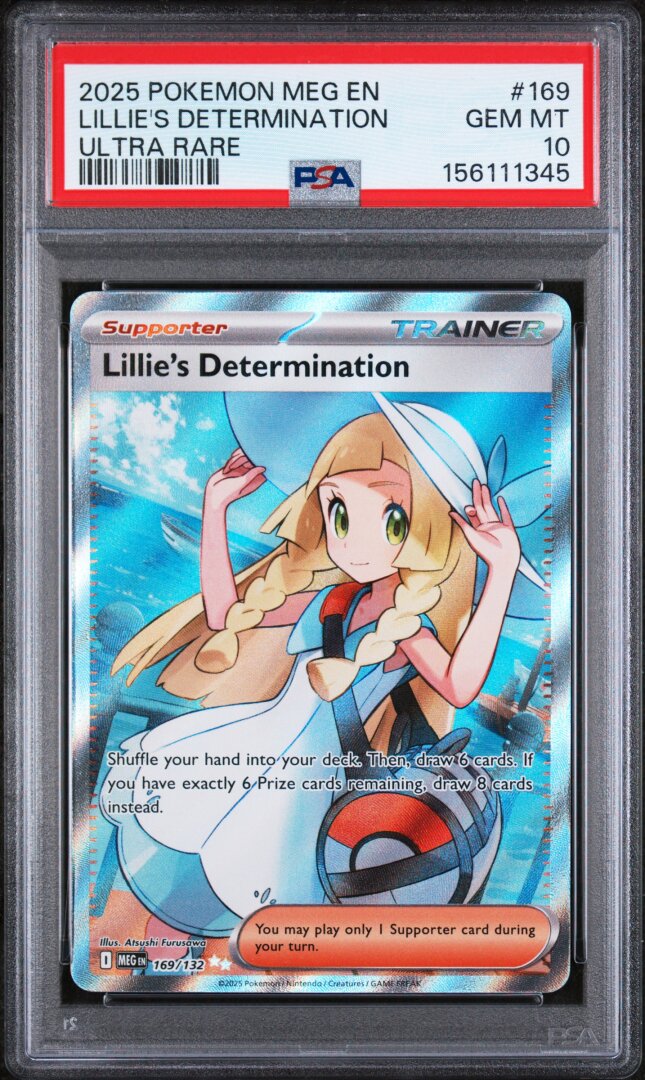 2025 Pokemon Meg En-Mega Evolution Lillie's Determination Ultra Rare PSA 10 #169