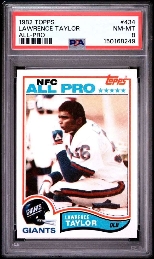 1982 Topps Lawrence Taylor #434 All Pro Rookie Card RC PSA 8