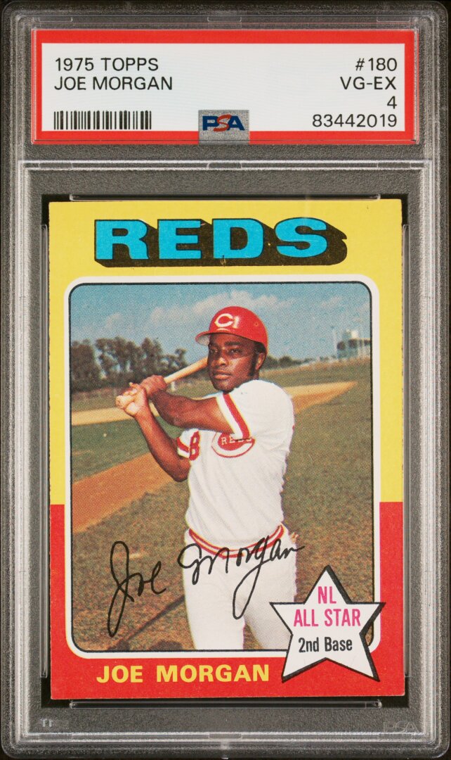 1975 Topps #180 Joe Morgan PSA 4