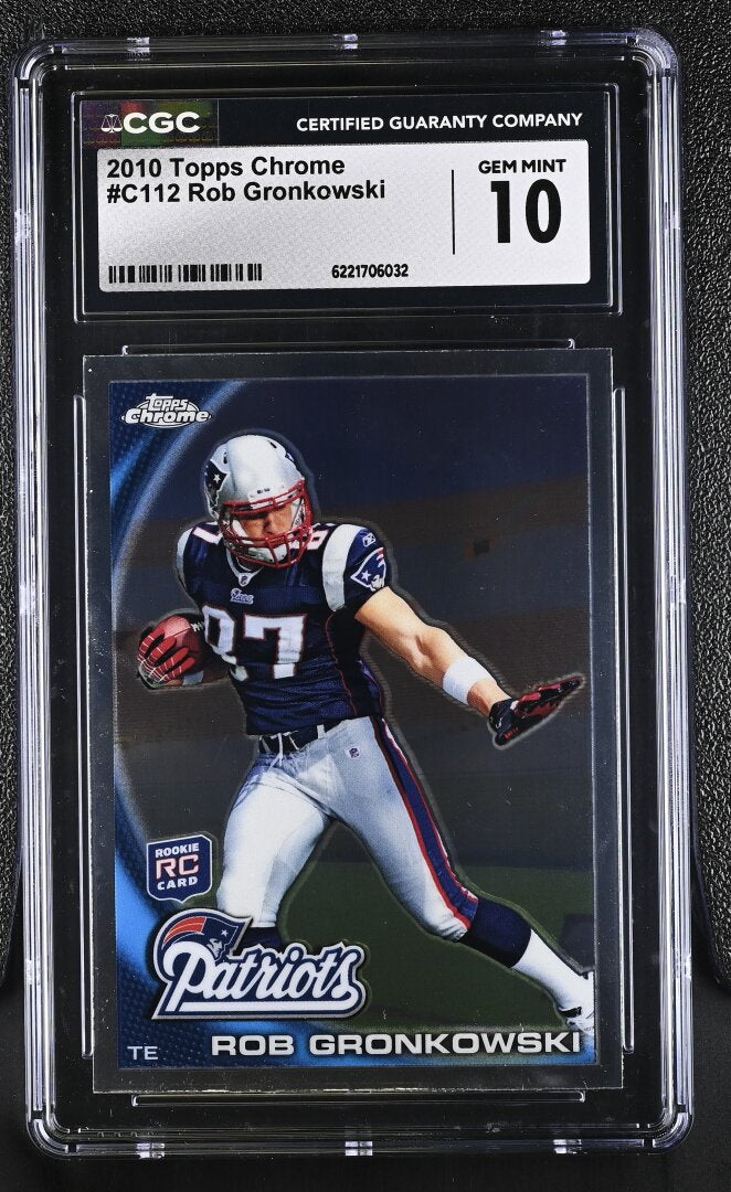 2010 Chrome Rob Gronkowski RC #C112 CGC 10