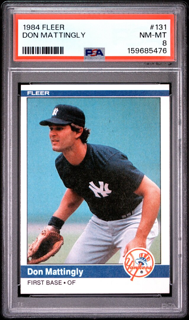 1984 Fleer Don Mattingly RC PSA 8 #131