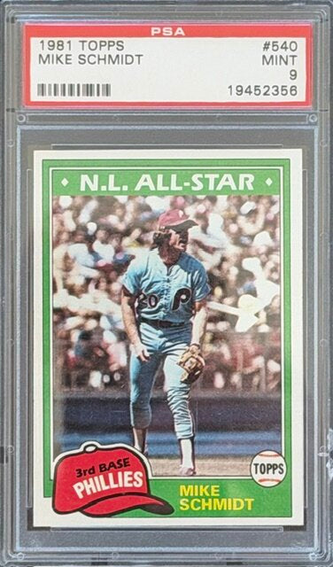 1981 Topps Mike Schmidt PSA 9 #540