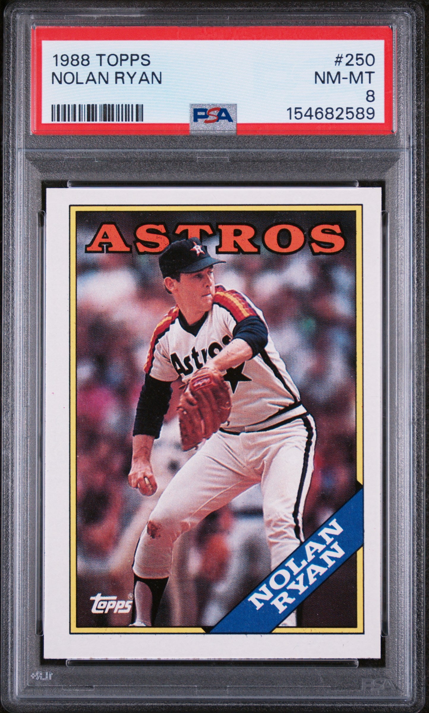 1988 TOPPS 250 NOLAN RYAN PSA 8 - front