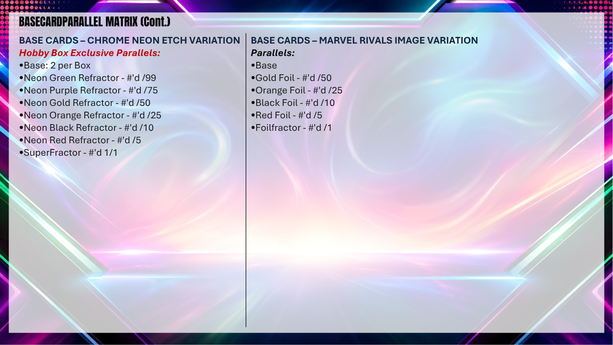 2026 Topps Neon Marvel Mega Box