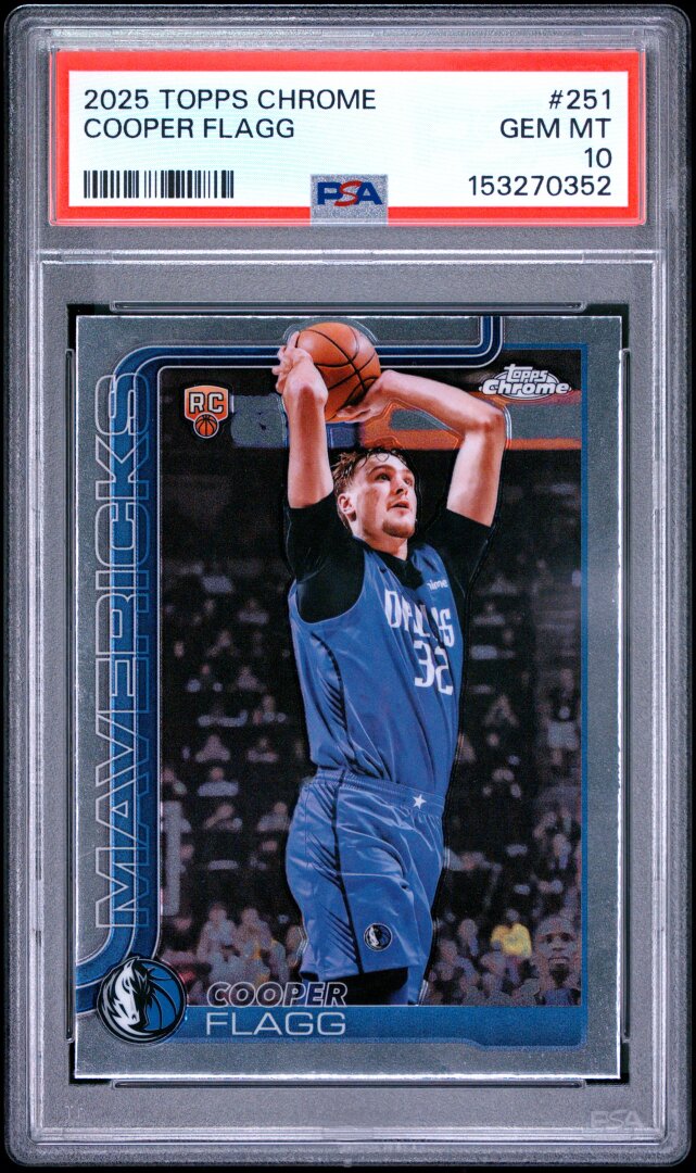 2025 Topps Chrome Cooper Flagg PSA 10 #251