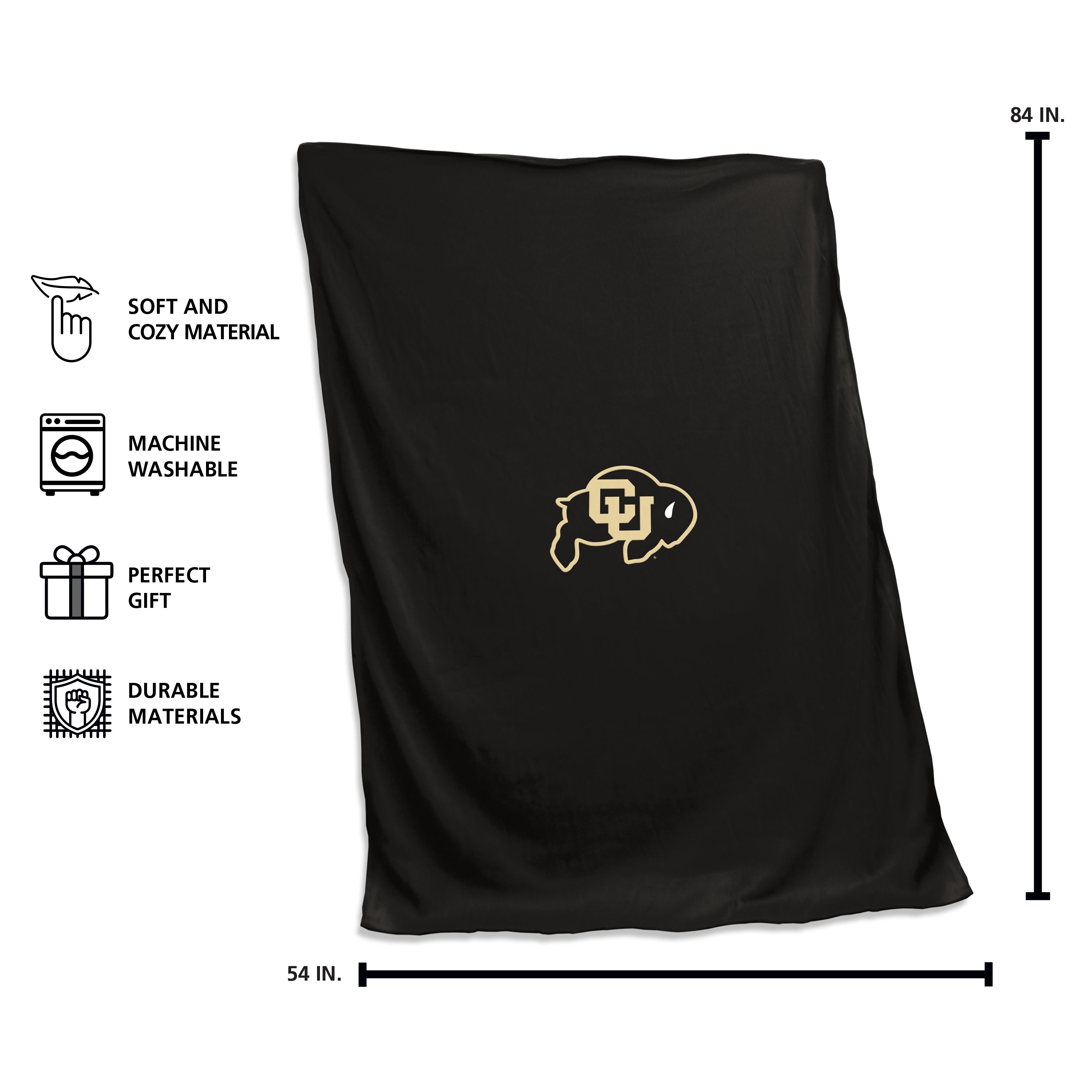 CU Buffs Logo Sweatshirt Blanket