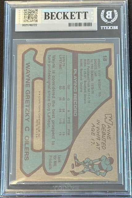 1979-80 Topps #18 Wayne Gretzky RC BGS 5.5