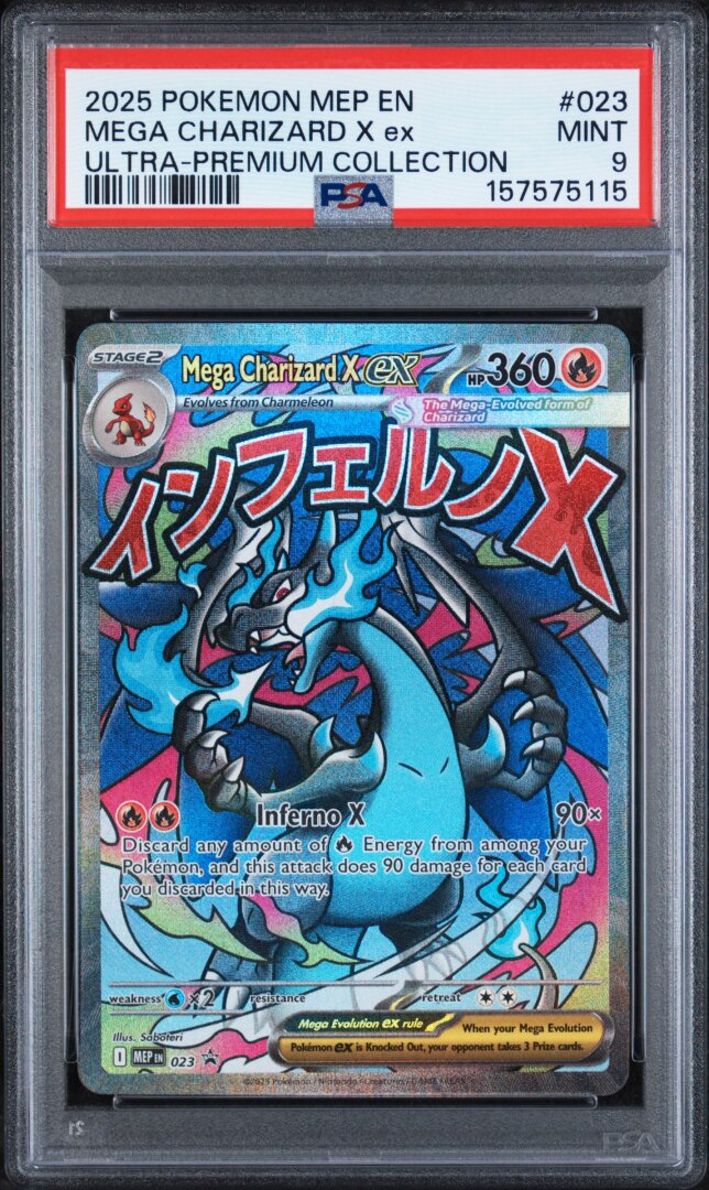 2025 Pokemon Mega Charizard X Ex Ultra-premium Collection PSA 9 #023