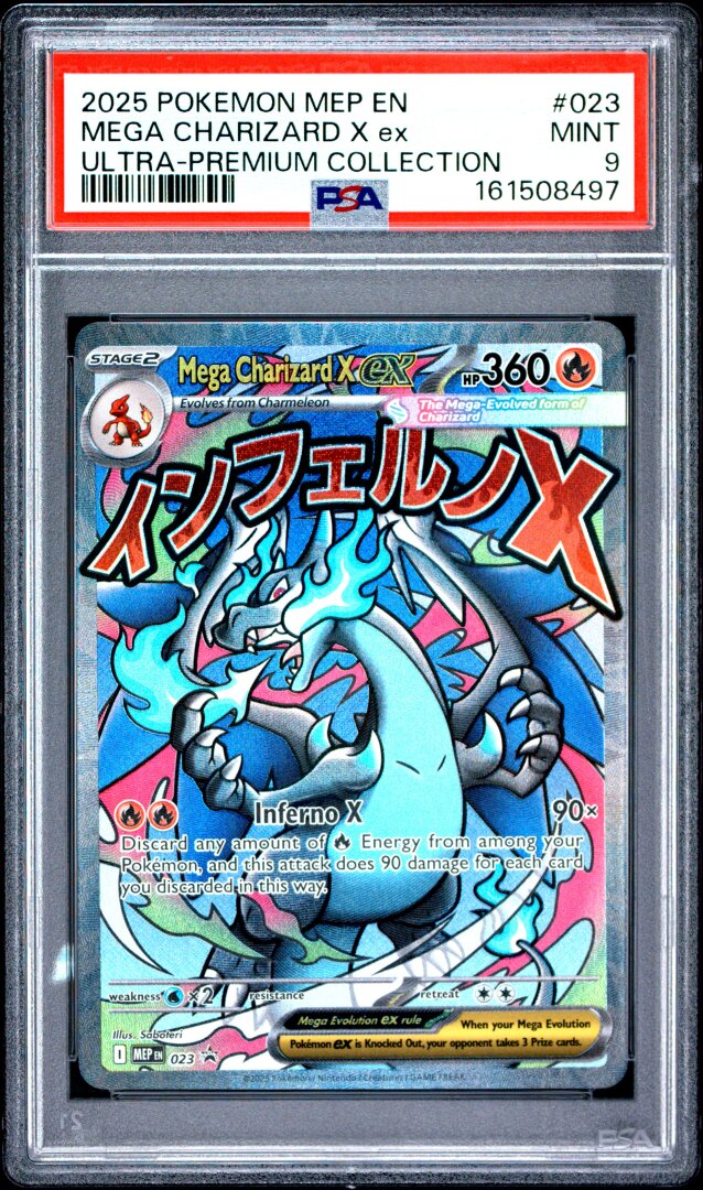 2025 Pokemon Mega Charizard X Ex Ultra-premium Collection PSA 9 #023