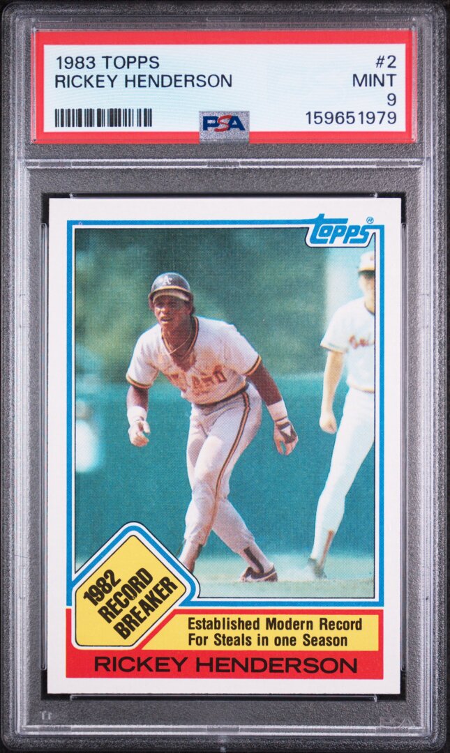1983 Topps Rickey Henderson PSA 9 #2