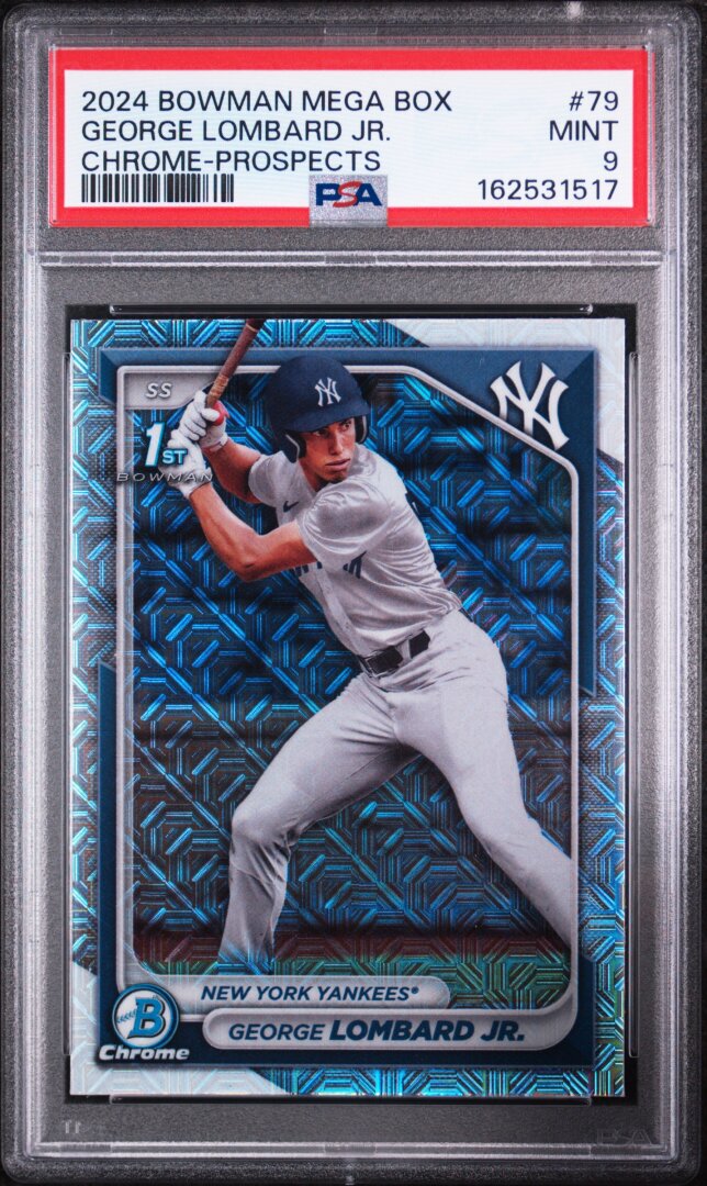 2024 Bowman Mega Box Chrome Prospects George Lombard Jr. PSA 9 #79