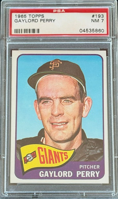1965 Topps Gaylord Perry PSA 7 #193