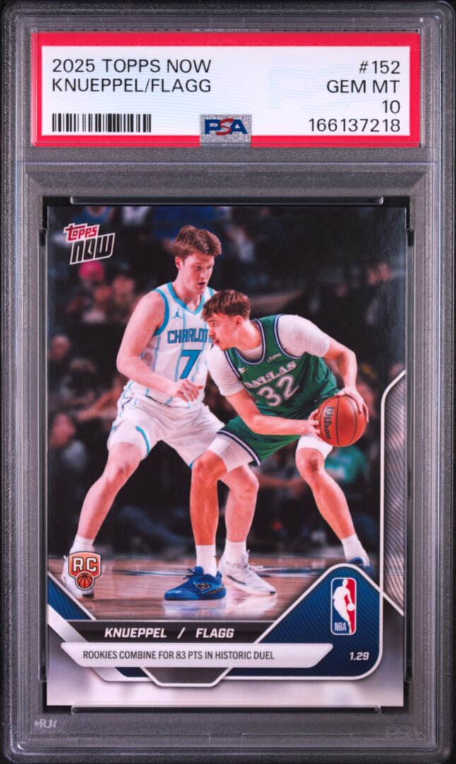2025 Topps Now Knueppel/Flagg PSA 10 #152