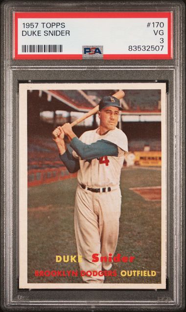 1957 Topps #170 Duke Snider PSA 3
