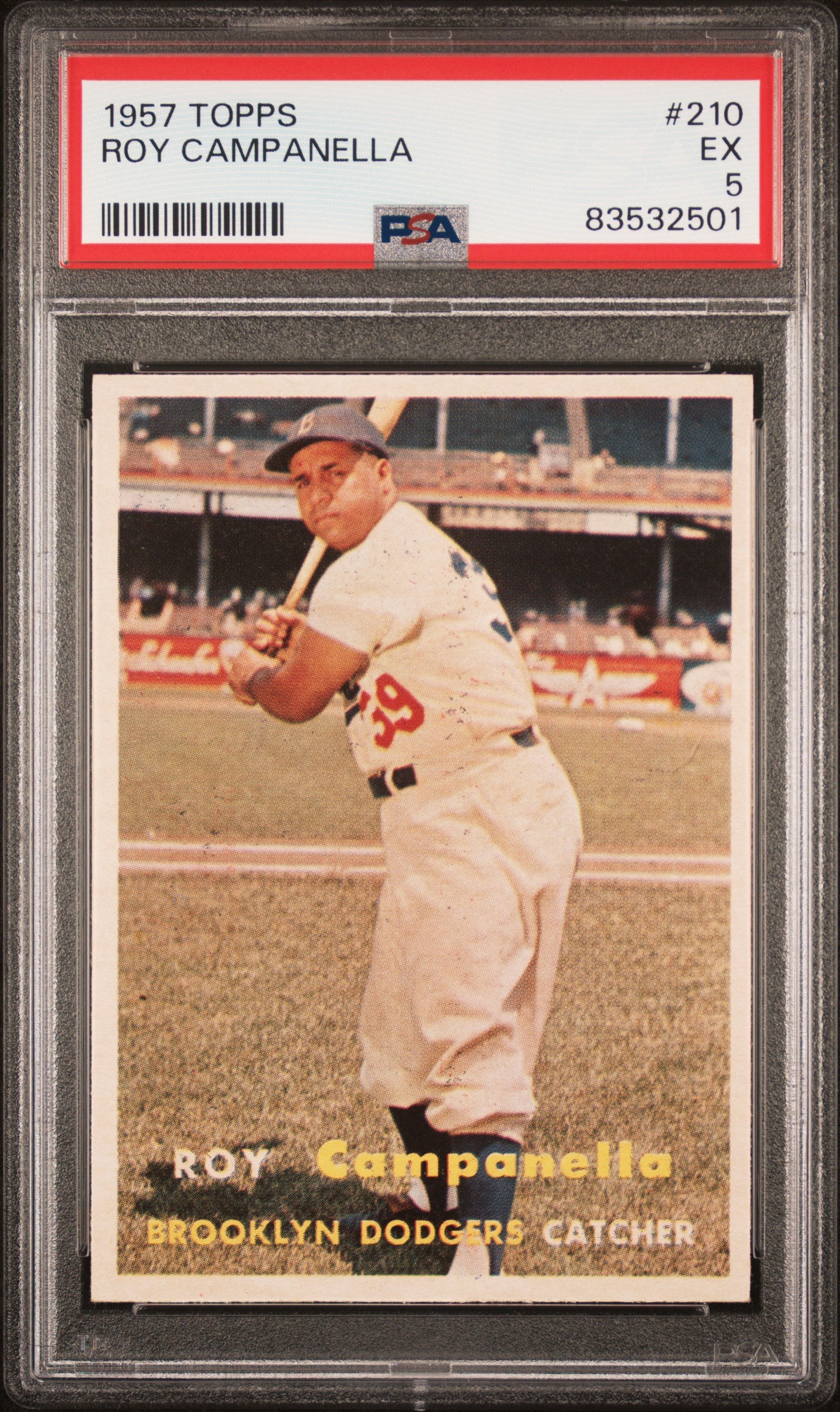 1957 Topps Roy Campanella #210 PSA 5