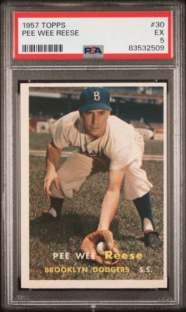 1957 Topps Pee Wee Reese #30 PSA 5