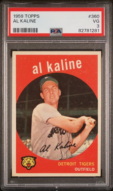 1959 Topps #360 Al Kaline PSA 3