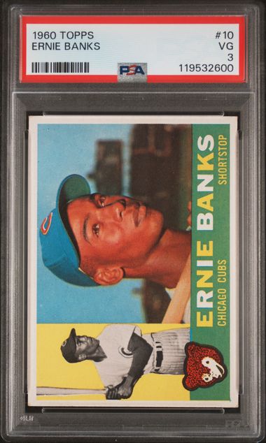 1960 Topps Ernie Banks #10 PSA 3