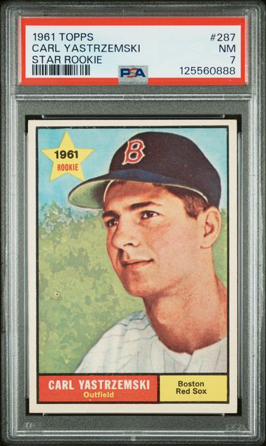 1961 Topps #287 Carl Yastrzemski Star Rookie PSA 7
