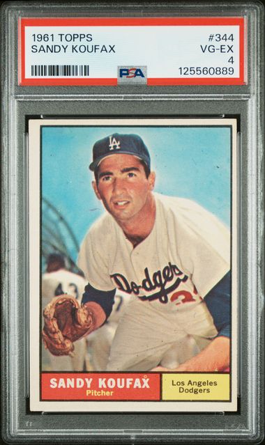 1961 Topps Sandy Koufax #344 PSA 4