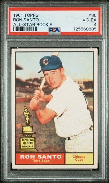 1961 Topps Ron Santo #35 All-Star Rookie PSA 4