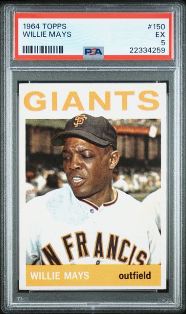 1964 Topps #150 Willie Mays PSA 5
