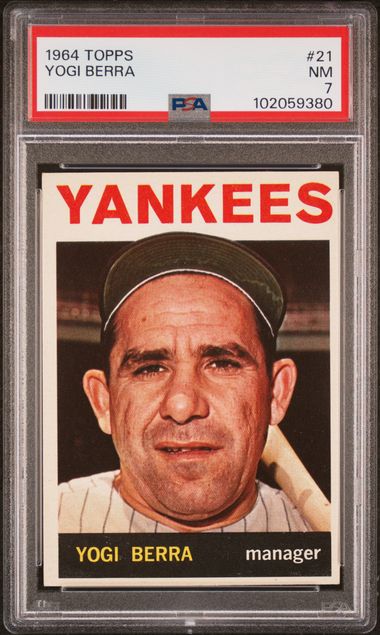 1964 Topps #21 Yogi Berra PSA 7