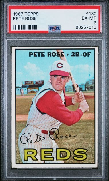 1967 Topps #430 Pete Rose PSA 6
