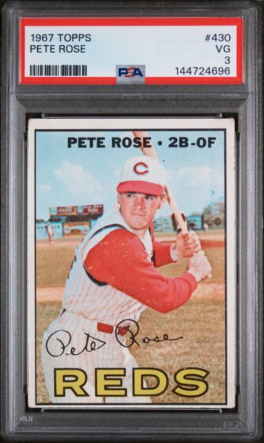 1967 Topps #430 Pete Rose PSA 3