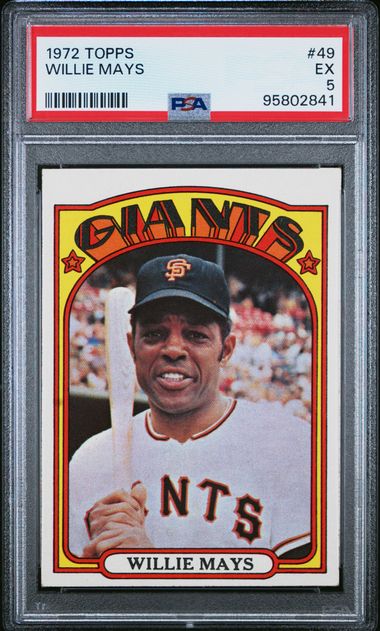 1972 Topps #49 Willie Mays PSA 5