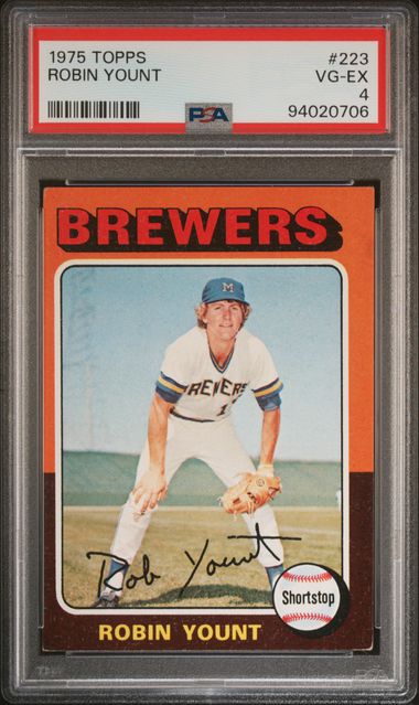 1975 Topps #223 Robin Yount PSA 4
