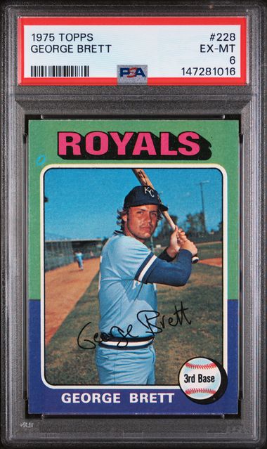 1975 Topps 228 George Brett PSA 6