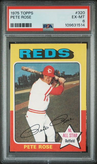 1975 Topps 320 Pete Rose PSA 6