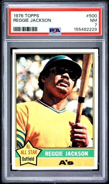 1976 Topps Reggie Jackson PSA 7