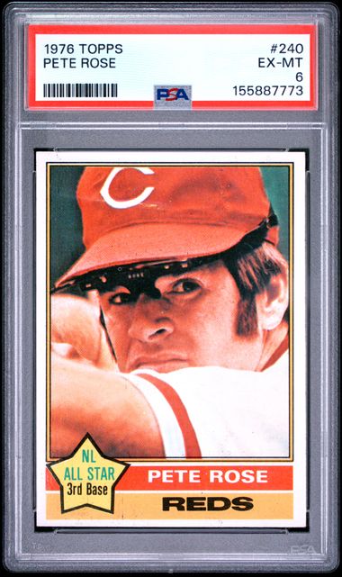 1976 Topps Pete Rose PSA 6