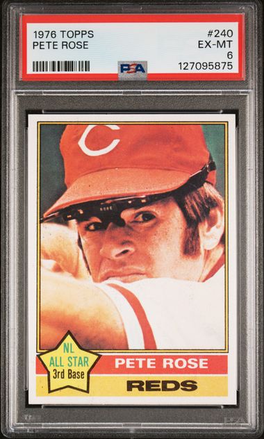 1976 Topps #240 Pete Rose PSA 6