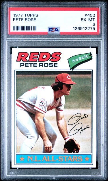 1977 Topps #450 Pete Rose PSA 6
